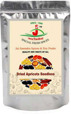 

Jai Jinendra Dry Fruits Premium Dried Apricots (Khurmani) Seedless - 900 gm Apricots(1 kg, Pouch)