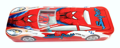 

Mukesh Art & Stationery Spiderman Spiderman Art Metal Pencil Box(Set of 1, Red)