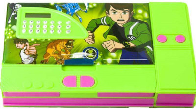 

skyler 1 Ben 10 Art Plastic Pencil Box(Set of 1, Green)