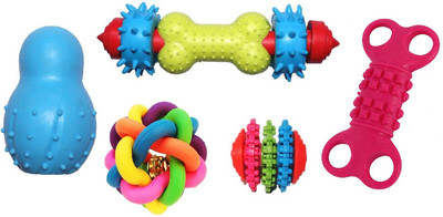 

JAINSONS PET PRODUCTS Puppy & Dog Multi Color Rubber Ball, Chew Toy, Rubber Toy For Dog