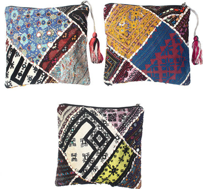 

rizir Embroidery pouch Pouch(Multicolor)