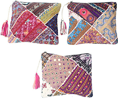 

rizir Embroidery pouch Pouch(Multicolor)