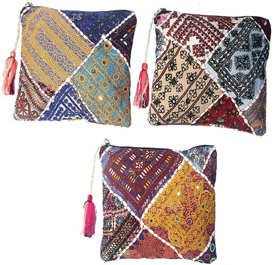 

rizir Embroidery pouch Pouch(Multicolor)