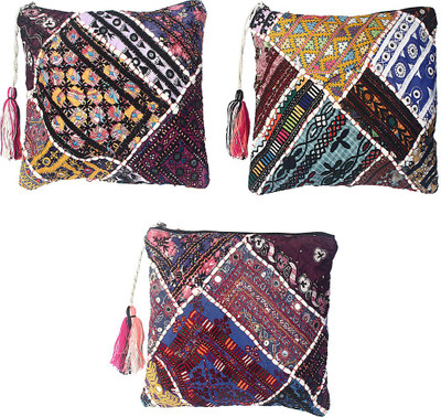 

rizir Embroidery pouch Pouch(Multicolor)