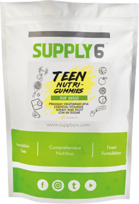 

Supply6 Teen Nutri Gummies Multivitamines Whey Protein(120 g, Mango)