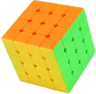 

Shanbuyers 4X4 High Speed Stickerless Speedy Rubik Magic Puzzle Cube-Multi Color(1 Pieces)
