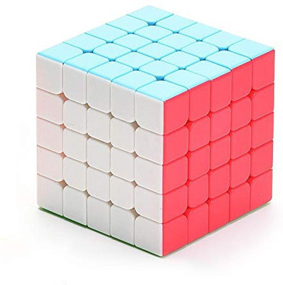 

Shanbuyers 5X5 High Speed Stickerless Speedy Rubik Magic Puzzle Cube-Multi Color(1 Pieces)