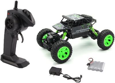 

Johnnie Boy 1:18 Rechargeable Heavy Rock Crawler 4WD 2.4 Ghz 4x4 Rally Car RC Monster Truck Kids Play Toys (green)(Green)