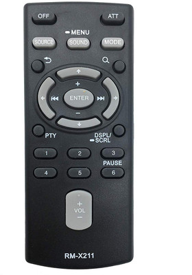

VBEST Replaced Remote Control RM-X211 Fit for Car Stereo CDX-GS500R CDX-GT474UM CDX-GT475ER CDX-GT475UR CDX-GT522U CDX-GT560UE Remote Controller(Black)