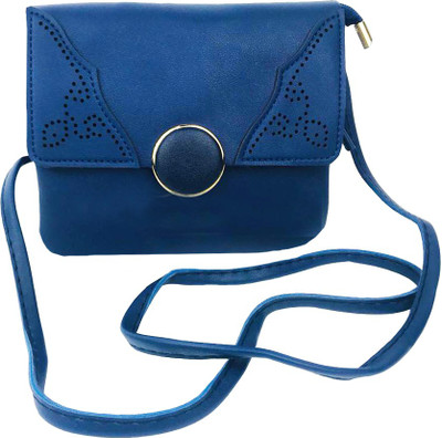 

Lelys Women Casual Blue PU Sling Bag