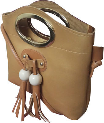 

Hims Women Casual Brown PU Sling Bag