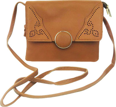 

Lelys Women Casual Brown PU Sling Bag