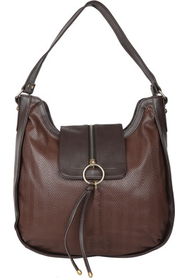 

ENQLOZ Women Casual Brown PU Shoulder Bag