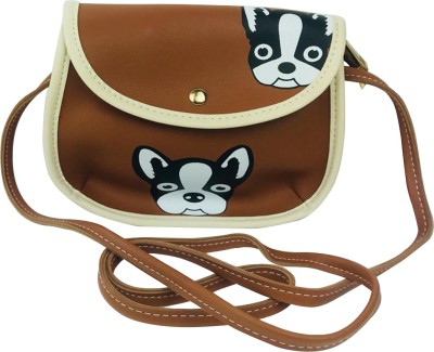 

Lelys Girls Casual Brown PU Sling Bag