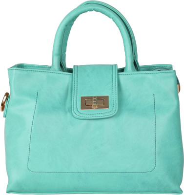 

ENQLOZ Women Casual Green PU Satchel