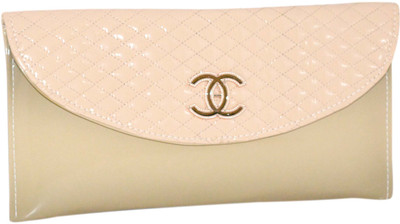 

Quickk Women Casual Beige PU Clutch