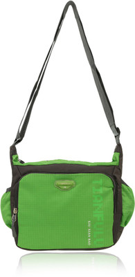 

Quickk Men & Women Casual Green Nylon Sling Bag