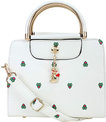 

notch Women Casual White PU Sling Bag