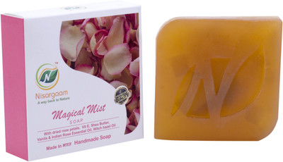 

Nisargaam Pyramid Charged Handmade Premium Magical Mist Soaps , containing Essential Oils(400 g, Pack of 4)