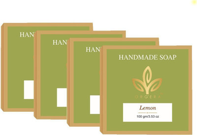 

Org'era Handmade glycerin soap Lemon(400 g, Pack of 4)