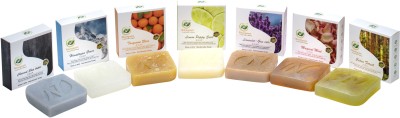 

Nisargaam Pyramid Charged Handmade Premium Soaps , containing Essential Oils(700 g, Pack of 7)