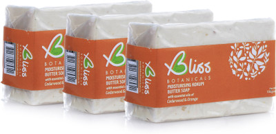 

Bliss Botanicals Moisturizing Kokum Butter Soap with Orange and Cedarwood Oil (pack of 3 x 100gms)(300 g, Pack of 3)
