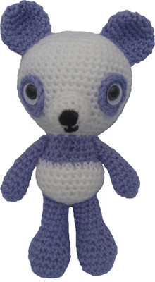 crochet artwork panda - 8 inch(Purple)