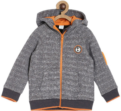MINI KLUB Full Sleeve Self Design Baby Boys Sweatshirt