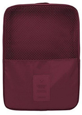 

LS Letsshop Shoe Pouch(Maroon), Multicolor