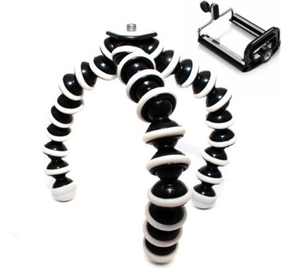 

BJORK Best buy new arrival fully flexible Portable & Foldable Camera & Mobile Tripod with Mobile Clip Holder Bracket AB1 Fully Flexible Mount Cum Tripod Stand with Three-Dimensional Head & Quick Release R2 Plate Gorilla Tripod 10" - DSLR , Smartphone & Ac
