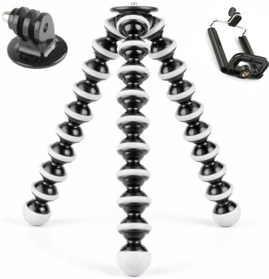 

BJORK Universal Flexible 360 Degree Travel Compact BD8 Portable Octopus Mobile Phone octopus style gorilla tripod Stand for iPhone/Samsung/Android/Smartphones/DSLR Cameras for mobile shooting video & action mobile/camera holder Octopus Stand/mobile Holder