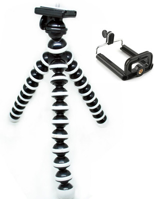 

BJORK Best buy new arrival fully flexible AC3 Portable & Foldable Camera & Mobile Tripod with Mobile Clip Holder Bracket Fully Flexible Mount Cum Tripod Stand with Three-Dimensional Head & Quick Release R2 Plate Gorilla Tripod 10" - DSLR , Smartphone & Ac