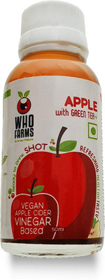 

WhoFarms Apple Vinegar Shots - Apple with Green Tea (50 ml - pack of 12) Vinegar(50 ml, Pack of 12)