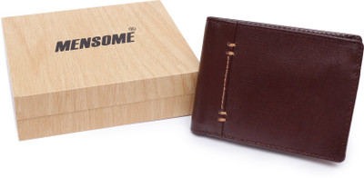 

MENSOME Men Maroon Genuine Leather Wallet(6 Card Slots), Cherry