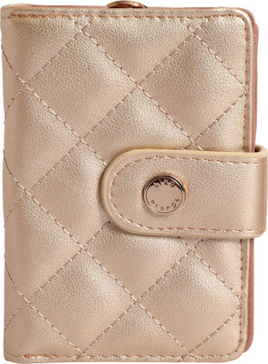 

Lino Perros Women Gold Artificial Leather Wallet(6 Card Slots)