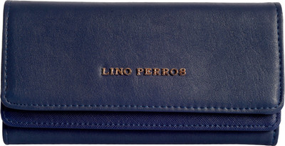 

Lino Perros Women Blue Artificial Leather Wallet(12 Card Slots)
