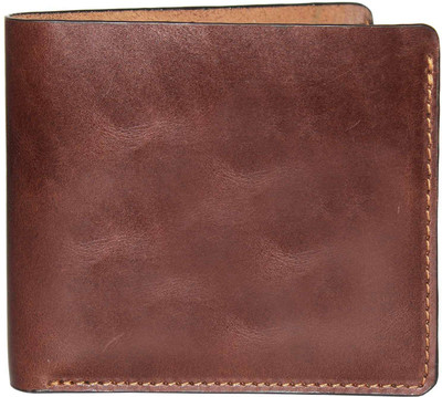 

JusTrack Men Brown Genuine Leather Wallet(6 Card Slots)