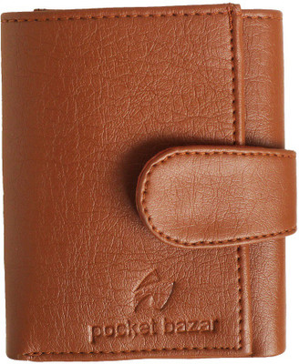 

pocket bazar Men Tan Artificial Leather Wallet(7 Card Slots)
