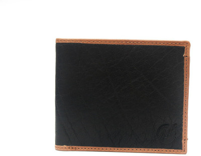 

Modello Crafts Men Casual Tan, Black Genuine Leather Wallet(8 Card Slots), Dark tan