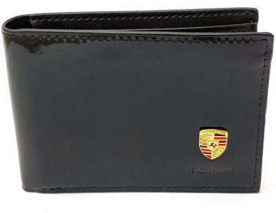 

Porsche Shining Men Casual Black Artificial Leather Wallet(5 Card Slots)