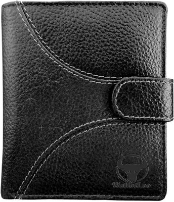 

WalletLee Men Casual Black Genuine Leather Wallet(7 Card Slots)