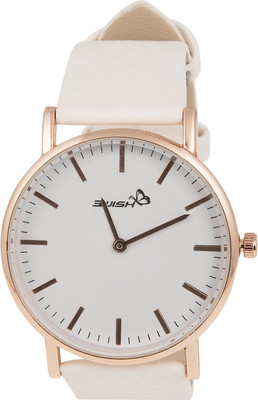 

3Wish Analog White Dial and White Strap Changes Color to Pink by Exposing to Ultra Violet (Sunlight) Rays Unisex Watch Analog White Dial and White Strap Watch - For Women