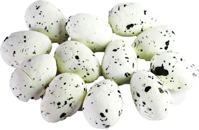 

OZ STORE THERMOCOL EGGS FOR ART & CRAFT EGGS 4 CM EACH SET OF 12