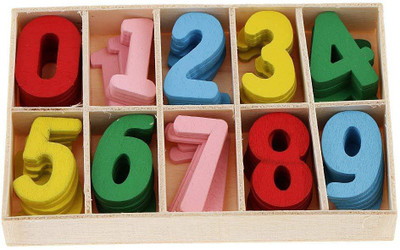 

Skywalk Colourfull Wooden Numbers Set (5 Pcs Each)- Letters for Art and Craft Purpose (Multicolor)