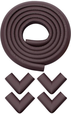 

RKPM Child Safety Strip Cushion Guard 2.5 Mtr & 4 Pcs Corner Guards With Strong Two Side Adhesive Tape Brown(Brown)
