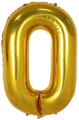 

fashion hub brand Solid Solid GOLDEN 0 Balloon (Gold, Pack of 1) Letter Balloon(Gold, Pack of 1)