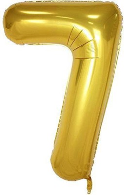 

fashion hub brand Solid Number Foil Toy Balloon Giant Golden Foil Number Balloon, Golden Balloon(Gold, Pack of 1)