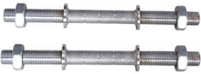 

Faiydashop Dumbbell Rod With Steel Nuts Weight Lifting Bar(Silver)