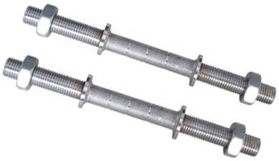 

Faiydashop Dumbbell Rod With Steel Nuts Weight Lifting Bar(Silver)