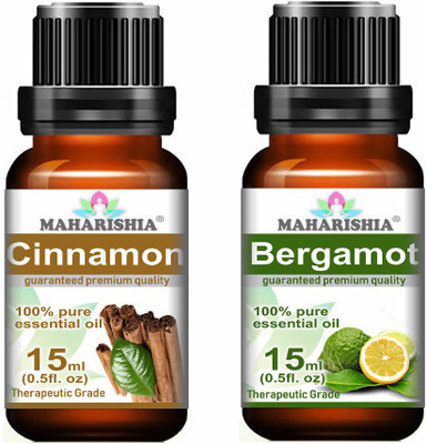 

Maharishia Pure Cinnamon And Bergamot Oil Combo(15 ml)